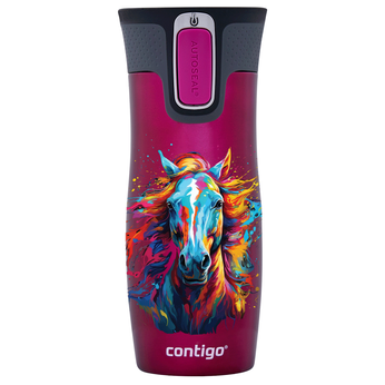 Contigo West Loop 2.0 Thermobecher 470ml - Himbeere - Pferd