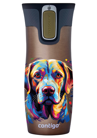 Contigo West Loop 2.0 Thermobecher 470ml - Latte- Hund