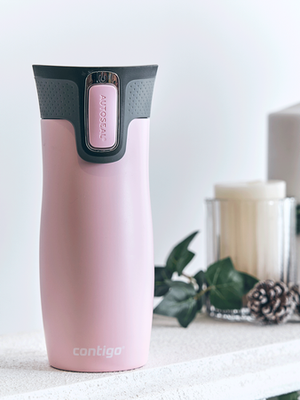 Contigo West Loop 470 ml Thermobecher mit Gravur - Pink Matte