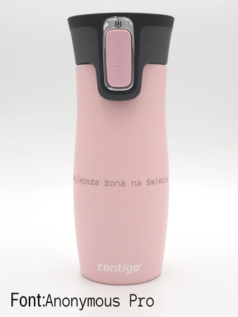 Contigo West Loop 470 ml Thermobecher mit Gravur - Pink Matte