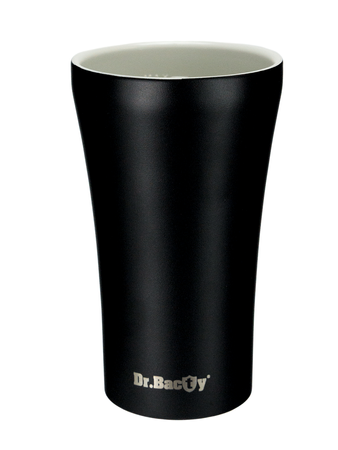 Dr.Bacty Apollo 2.0 thermischer Kaffeebecher - Ode an die Jugend - 360 ml - Schwarz Matt