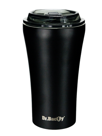 Dr.Bacty Apollo 2.0 thermischer Kaffeebecher - Papa - 360 ml - Schwarz Matt