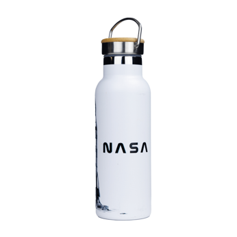 Dr.Bacty Iris Stahl Thermoflasche - weiß - NASA