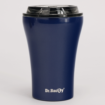 Kaffee -Thermalbecher mit Keramikbeschichtung Dr. Bacty Apollo 227 ml - marineblau