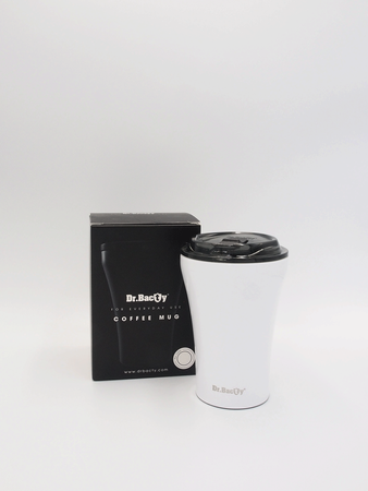 Kaffee Thermalbecher mit Keramikbeschichtung Dr. Bacty Apollo 227 ml - weiß