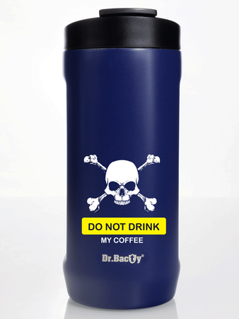 Kühler für Dose Dr.Bacty Notus do not drink my Coffe - marineblau