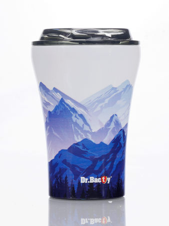 Nehmen Sie -out -Kaffeetasse Dr. Bacty Apollo Mountain - Weiß