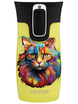 Contigo West Loop Mini 300ml Thermobecher - Katze - Limelight