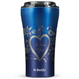 Dr.Bacty Apollo 2.0 Thermobecher für Kaffee - 360 ml - Monaco Blau -  I  love You