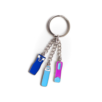 Keychain with colorful Contigo Charms