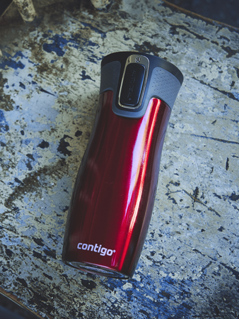 Contigo West Loop 2.0 Thermobecher 470ml - rot - nach Gebrauch