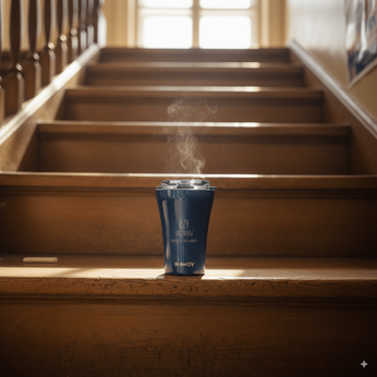 Kaffee -Thermalbecher mit Keramikbeschichtung Dr. Bacty Apollo 227 ml - marineblau