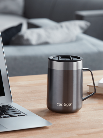 Contigo Streeterville 420 ml thermal mug with ear - Grey - after-use