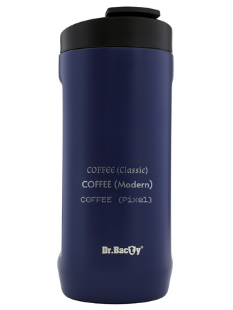 Dr.Bacty Notus 360 ml Thermobecher mit Gravur - navy blau