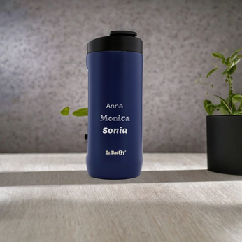 Dr.Bacty Notus 360 ml Thermobecher mit Gravur - navy blau