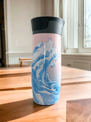 Contigo West Loop 2.0 470ml Thermalbecher - Rosa Matte - Sommerwellen