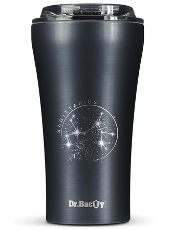 Dr.Bacty Apollo 2.0 thermal coffee mug - Sagittarius - 360 ml - Gunmetal