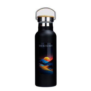 Stahlthermalflasche Dr. Bacty Iris - schwarz