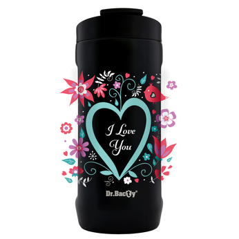 Dr.Bacty Thermokaffeebecher  - I love You - Schwarz