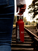 Dr.Bacty Iris Stahl Thermoflasche - rot - NASA