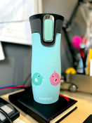 Contigo West Loop 2.0 470ml thermal mug - Blue Mat - Bird love