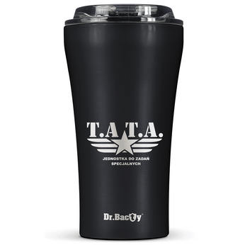 Dr.Bacty Apollo 2.0 thermal coffee mug - Dad - 360 ml - Black Matt