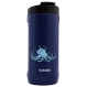 Thermal mug of Dr. Bacty Notus with octopus - navy blue