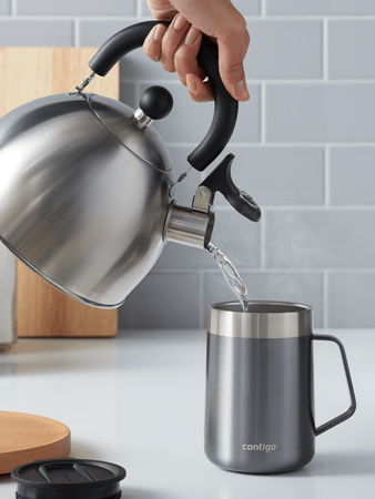 Contigo Streeterville 420 ml Thermobecher mit Ohr - Grau - nach Gebrauch