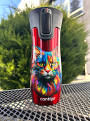 Thermobecher Contigo West Loop 2.0 470ml Katze - rot