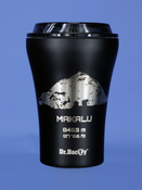 Kaffee -Thermalbecher mit Keramikbeschichtung Dr.Bacty Apollo 227 ml - Makalu - schwarz