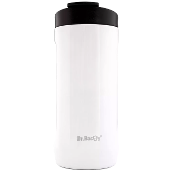 Thermobecher für Kaffee 2-in-1 Dr.Bacty Notus 360 ml - weiß