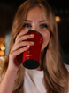 Thermal coffee mug Dr. Bacty Apollo Shell - Red