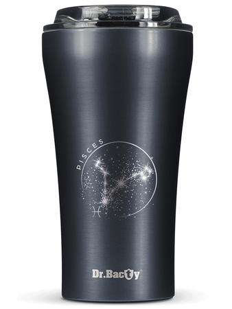 Dr.Bacty Apollo 2.0 thermal coffee mug - Pisces - 360 ml - Gunmetal