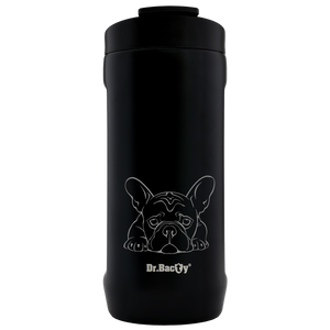 Dr.Bacty Notus French Bulldog 2-in-1 thermal mug - black