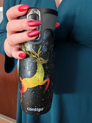 Thermal Mug Contigo West Loop 470 ml - Matte Black - Reindeer