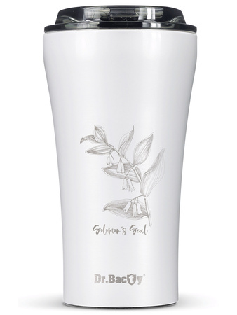 Thermobecher für Kaffee Dr.Bacty Apollo 2.0 360 ml "Kokoryczka" – Weiß