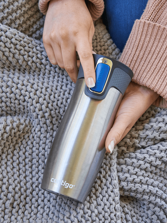 Contigo West Loop 2.0 thermal mug 470ml - Folklore II - Steel 