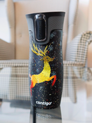 Thermal Mug Contigo West Loop 470 ml - Matte Black - Reindeer