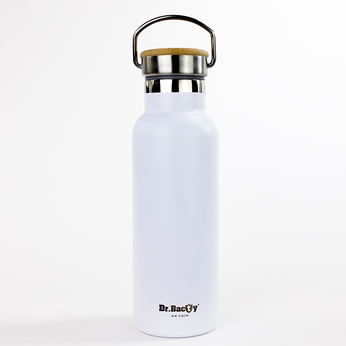 Steel thermal bottle Dr. Bacty Iris - white