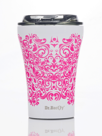 Thermal coffee mug Dr. Bacty Apollo Glamor - White