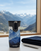 Contigo West Loop Mini 300ml thermal mug - Mountain daylight - White Metallic