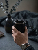 Dr. Bacty Eco Thermal Mug Terra – Matte Black