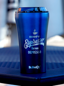 Dr.Bacty Apollo 2.0 thermischer Kaffeebecher - Espresso depresso - 360 ml - Monaco Blau