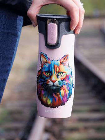 Contigo West Loop 2.0 470ml thermal mug - Millenial pink - Cat