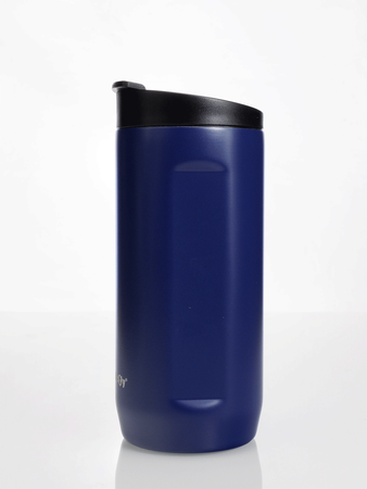 Thermal coffee mug 2-in-1 Dr.Bacty Notus 360 ml - navy blue.