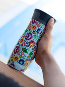 Thermobecher Contigo West Loop 2.0 470ml - Folklore - Blau matt