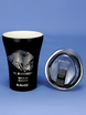 Kaffee -Thermalbecher mit Keramikbeschichtung Dr.Bacty Apollo 227 ml - Mt. Everest - schwarz