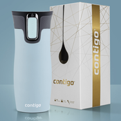 Contigo West Loop 2.0 470ml thermal mug - Blue Mat - Bird love