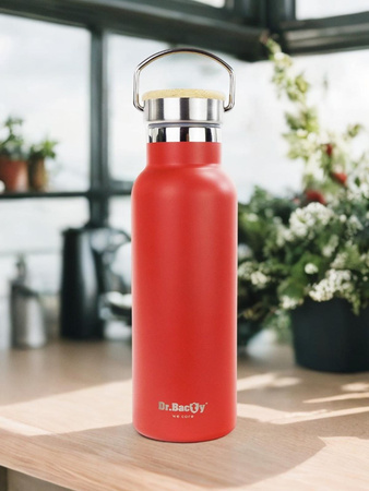 Stahlthermalflasche Dr. Bacty Iris - rot