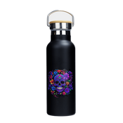 Dr.Bacty Iris stainless steel thermal bottle - black - Skull